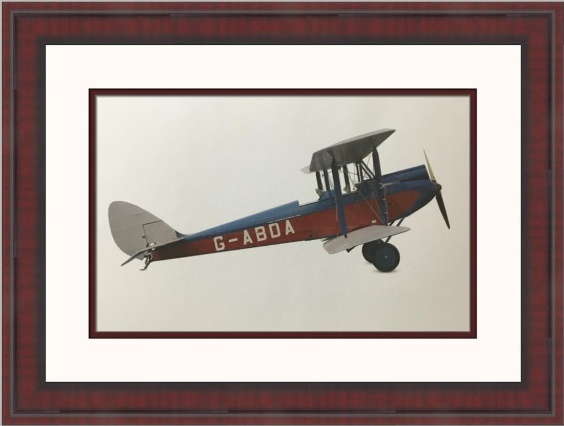 DH60 Gipsy Moth Custom Framed Lithograph Print Aviation Art: DH60 Gipsy Moth Custom Framed Lithograph Print Aviation Art This stunning custom framed print features the DH60 Gipsy Moth, a notable aircraft from aviation history. Produced in 2013, this medium-size