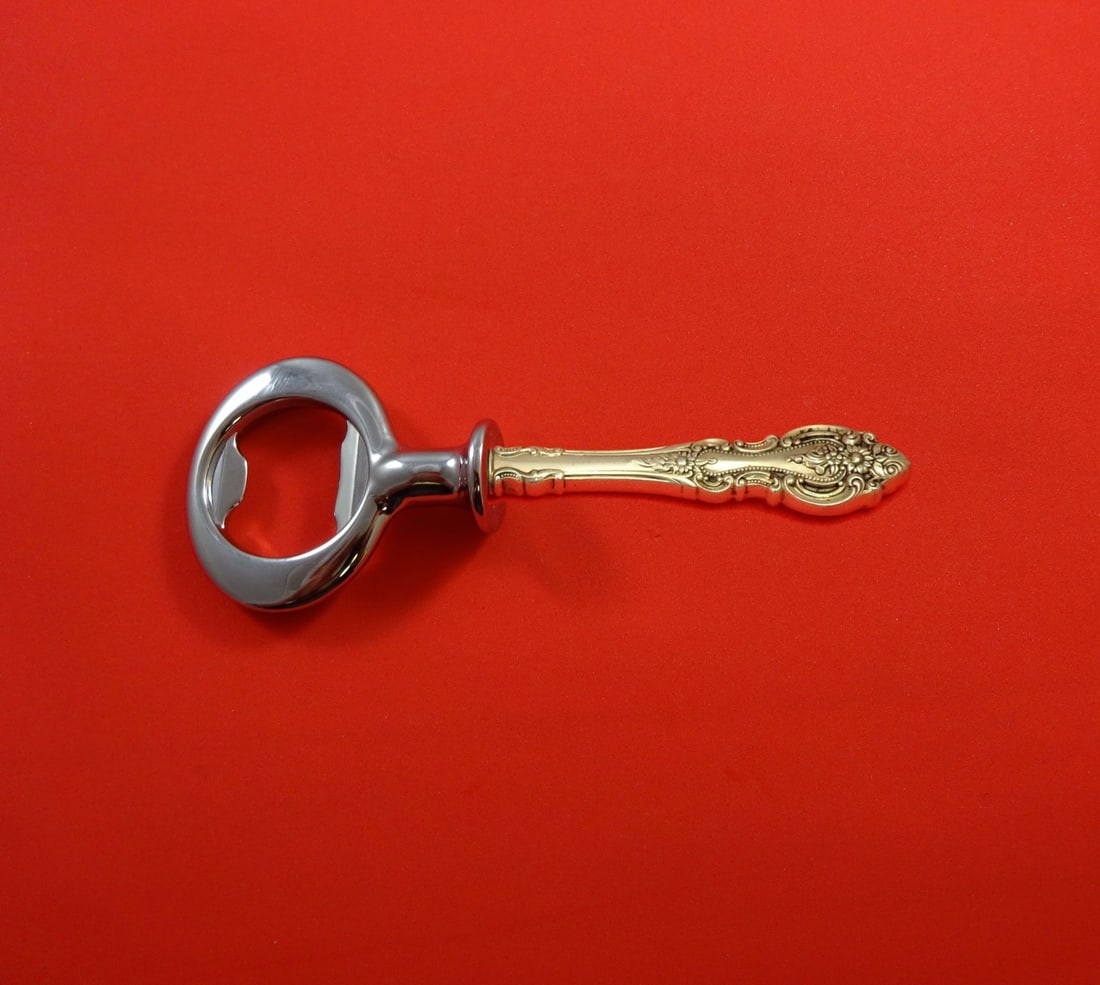 Wallace Grand Victorian Sterling Silver Custom Bottle Opener 6": Wallace Grand Victorian Sterling Silver Custom Bottle Opener 6" Discover the elegance of the Grand Victorian Bottle Opener by Wallace, a stunning addition to any barware collection. This custom-made b