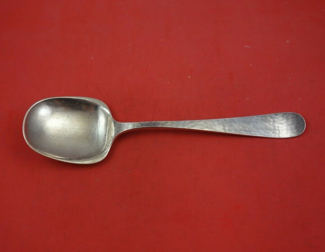Kalo Sterling Silver Serving Spoon 9 3/4 Inch Monogrammed: Kalo Sterling Silver Serving Spoon 9 3/4 Inch Monogrammed This exquisite Kalo serving spoon is crafted from high-quality sterling silver, boasting a generous length of 9 3/4 inches. The spoon is ideal