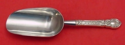 Lunt Sterling Silver Ice Scoop Charles II Pattern Custom Made 9 1/4": Lunt Sterling Silver Ice Scoop Charles II Pattern Custom Made 9 1/4" This exquisite ice scoop is crafted in the Charles II pattern by Lunt, showcasing a beautiful combination of sterling silver with a