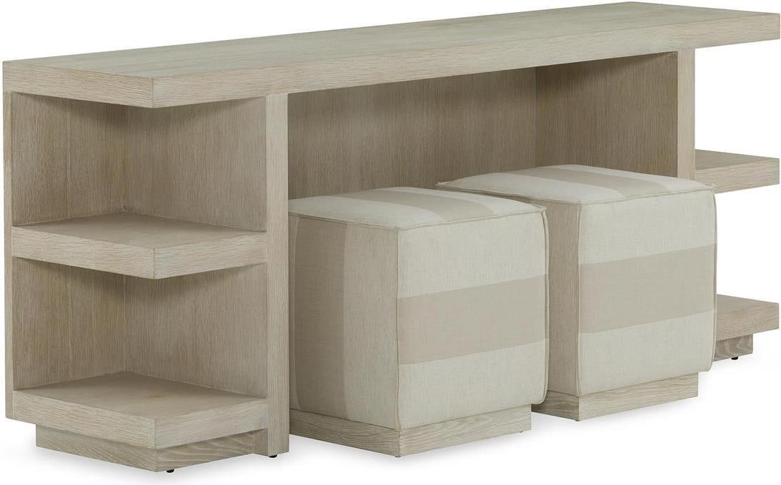 John-Richard Weiss Console Table Set New 32.5H 18.75W 77.75D: John-Richard Weiss Console Table Set New 32.5H 18.75W 77.75D Enhance your living space with this stylish console table set by John-Richard. Crafted with a modern aesthetic, this console table is perfe