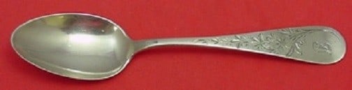 Gorham Marigold Sterling Silver Teaspoon Monogrammed 6 Inch: Gorham Marigold Sterling Silver Teaspoon Monogrammed 6 Inch This exquisite teaspoon is part of the Marigold pattern by Gorham, crafted from high-quality sterling silver. Featuring a classic design, th