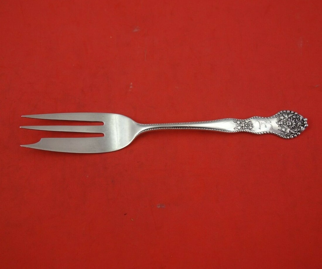 Mount Vernon Adolphus Sterling Silver 3-Tine Pie Fork 7 1/4 Inch: Mount Vernon Adolphus Sterling Silver 3-Tine Pie Fork 7 1/4 Inch This exquisite 3-tine pie fork from the Adolphus pattern by Mount Vernon is crafted from high-quality sterling silver, measuring 7 1/4
