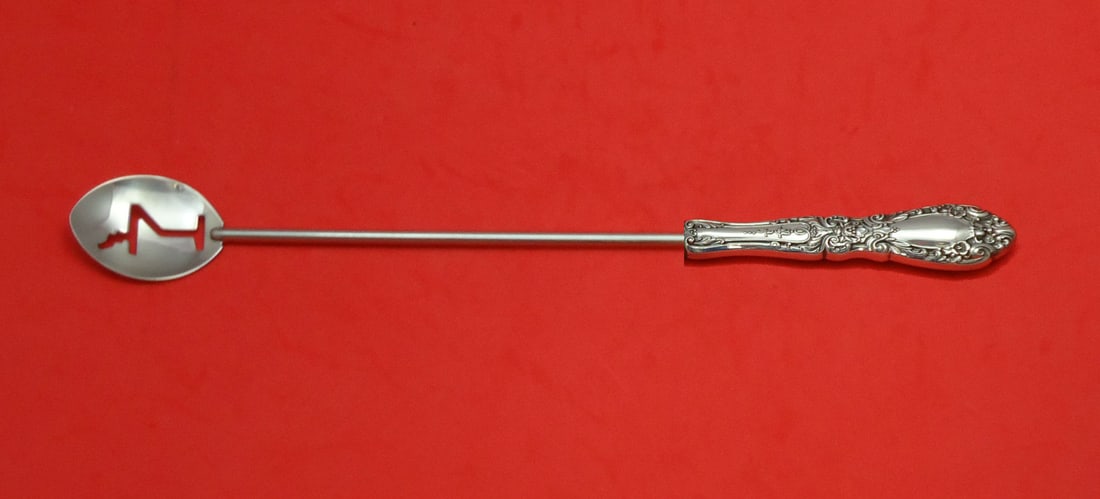 Alvin Sterling Silver Prince Eugene Custom Martini Spoon 10 inches: Alvin Sterling Silver Prince Eugene Custom Martini Spoon 10 inches This custom-made martini spoon features the elegant Prince Eugene pattern by Alvin, crafted from high-quality sterling silver. The sp