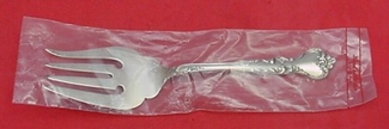 Savannah Sterling Silver Cold Meat Fork by Reed and Barton 8.5 inches: Savannah Sterling Silver Cold Meat Fork by Reed and Barton 8.5 inches Introducing the Savannah by Reed and Barton Sterling Silver Cold Meat Fork, measuring 8 1/2 inches. This exquisite serving fork fe