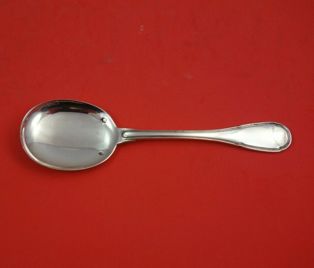 Puiforcat Duquesne Sterling Silver Ice Cream Spoon 5 3/8 Inch (1 of 3)