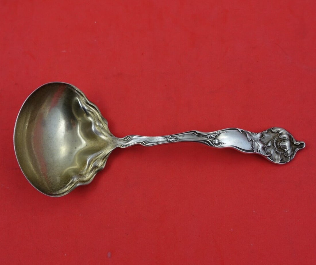 Shiebler Fiorito Sterling Silver Gravy Ladle 7 Gold Wash Heirloom (1 of 3)