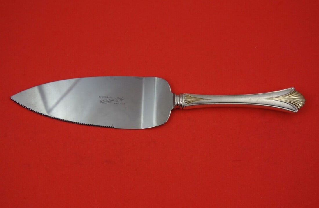 Lunt Regency Shell Gold Sterling Silver Pie Server 10 1/4 inch (1 of 2)