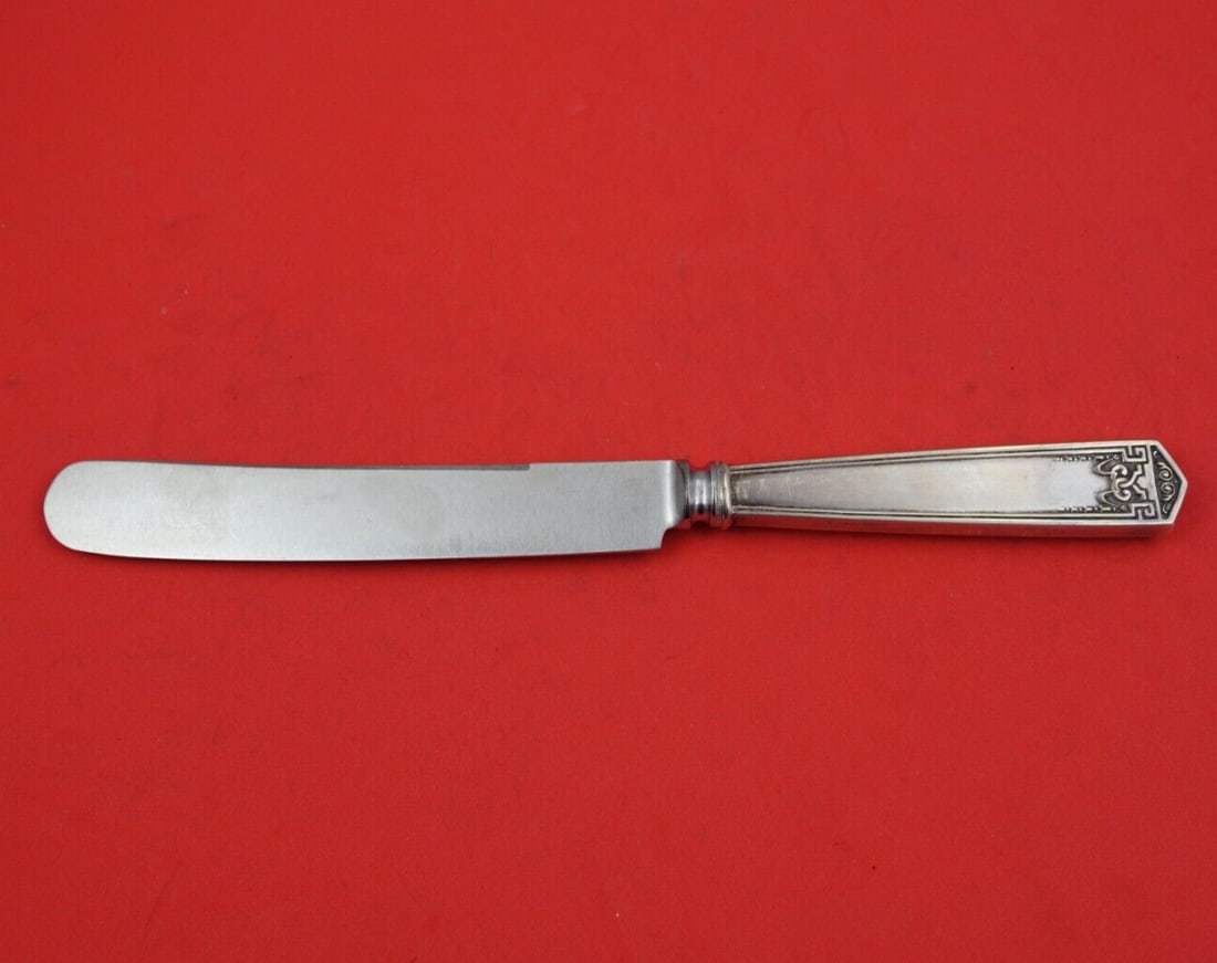 International Devonshire Sterling Silver Dinner Knife Blunt 9 3/4" (1 of 3)