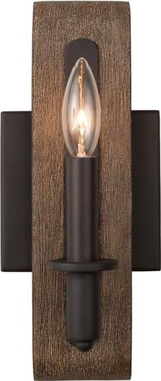Kalco 1-Light Satin Bronze Farmhouse Chic Bathroom Light (1 of 1)