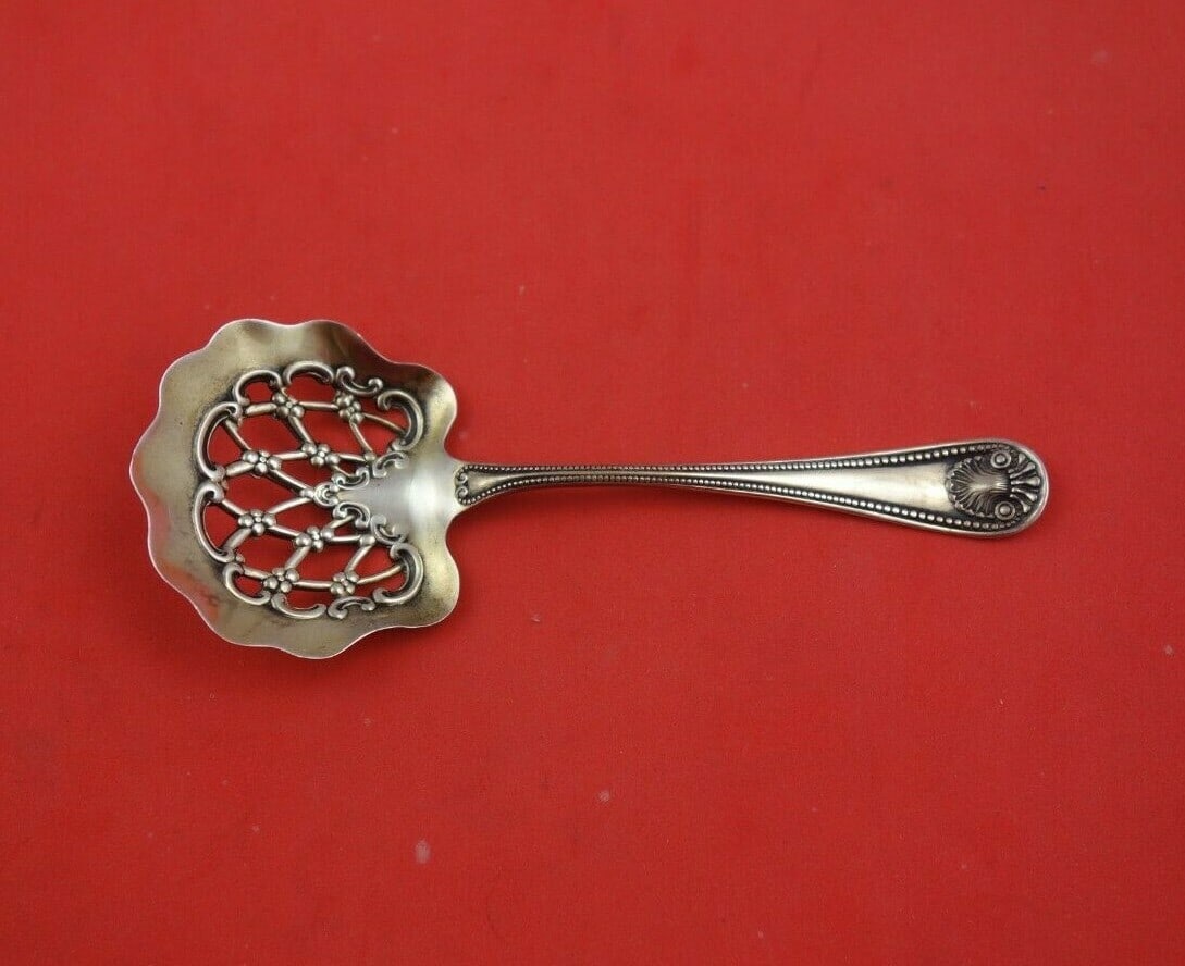 Whiting Bead Sterling Silver 4 1/4 Serving Nut Spoon (1 of 3)