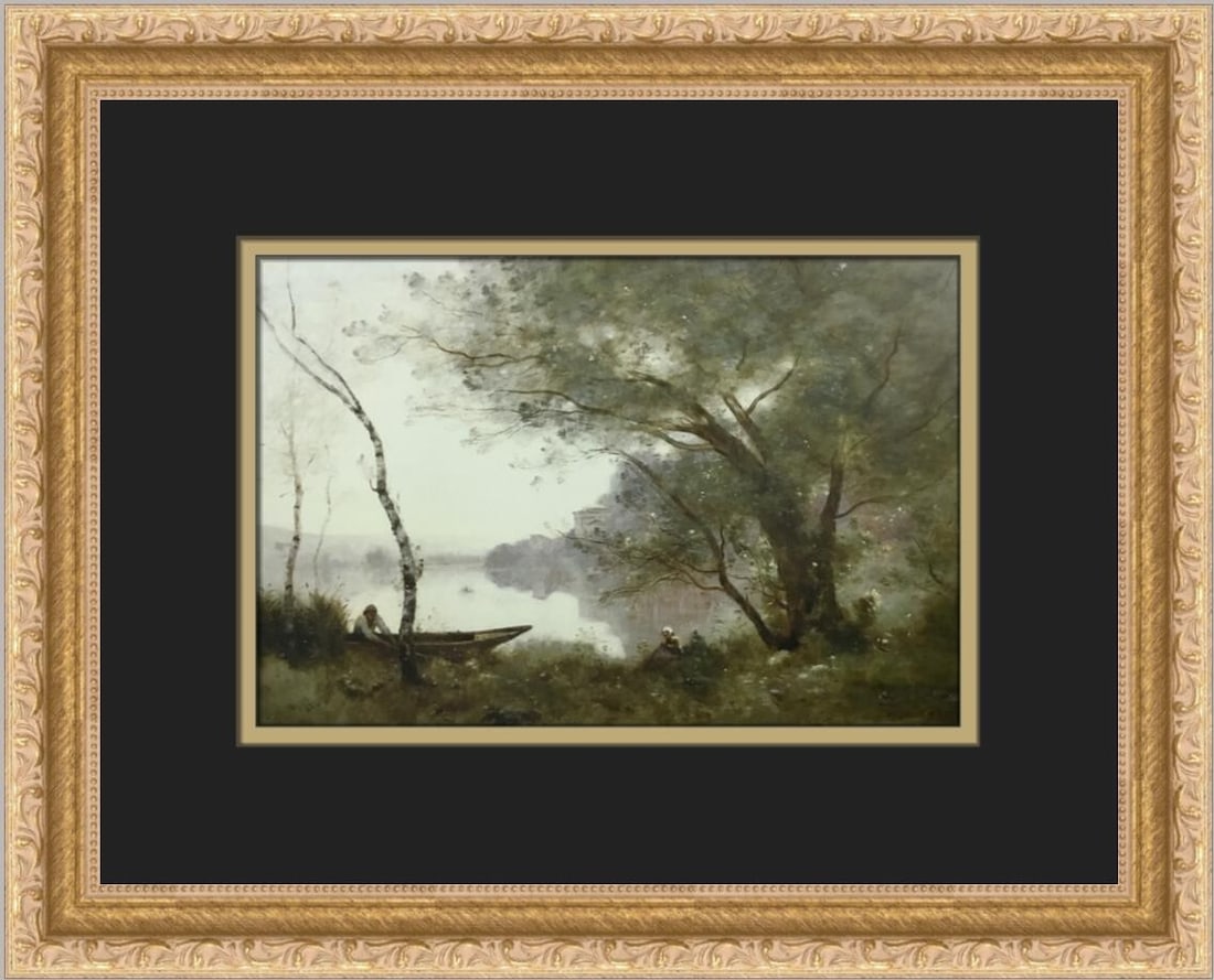 Jean-Baptiste-Camille Corot The Boatman of Mortefontaine Framed Print (1 of 2)