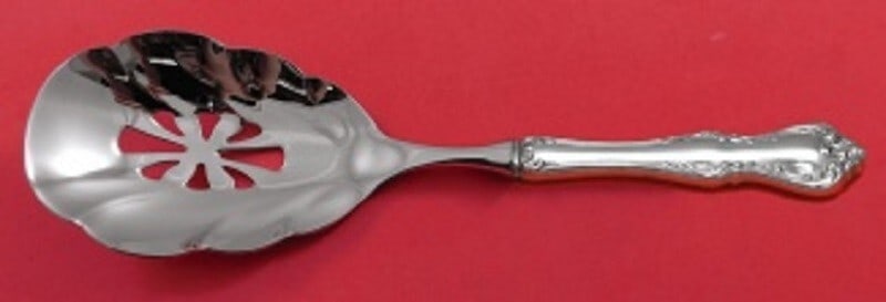 Towle Debussy Sterling Silver Pierced Vegetable Spoon Custom 10" (1 of 3)