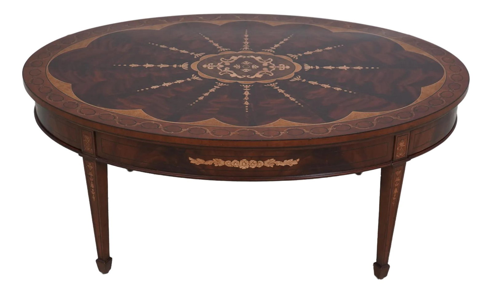 Maitland Smith Baton Coffee Table Model 8906-15 with Inlay Decoration (1 of 10)