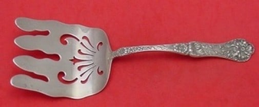 Elegant Yetive Mount Vernon Sterling Silver Asparagus Fork 8 3/4" Monogrammed (1 of 2)