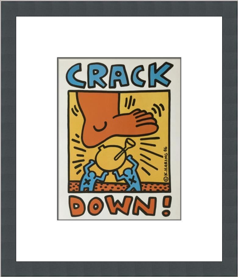 Keith Haring Countdown Custom Framed Pop Art Print 14x12 (1 of 2)