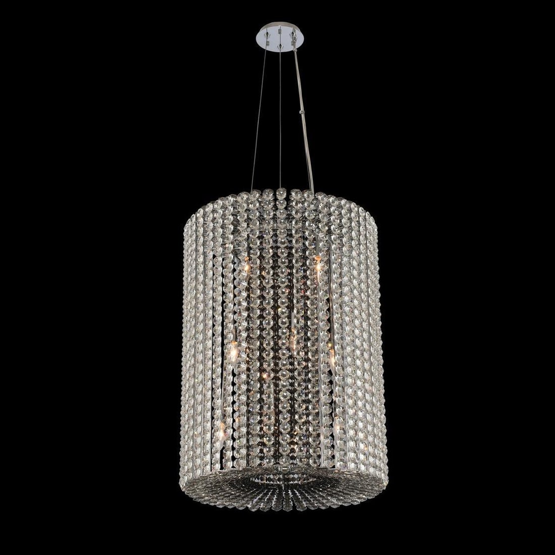 Kalco Anello 12-Light Crystal Chandelier Contemporary Foyer Fixture (1 of 1)