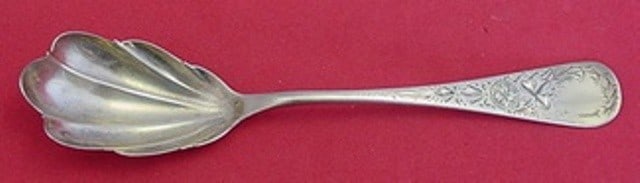 Whiting Antique Lily Engraved Sterling Silver Sugar Spoon 5 3/4 inches (1 of 1)