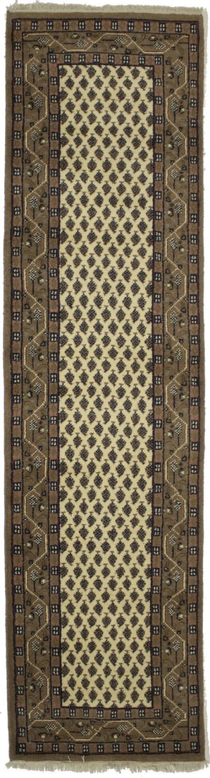 Hand-Knotted Floral Runner Rug Wool 2'4 x 8'11 Modern Style (1 of 13)