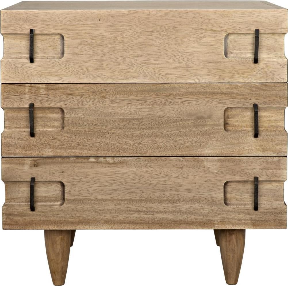 Elegant David 32 Side Table in Washed Walnut Finish (1 of 2)