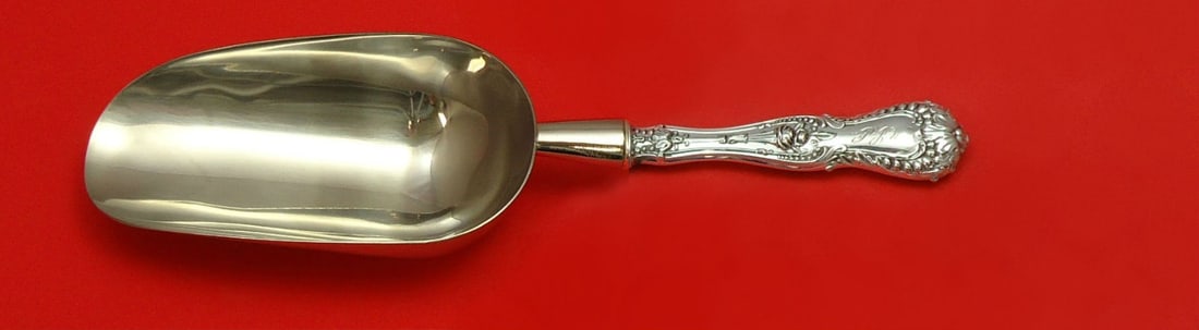 Whiting Dorothy Vernon Sterling Silver Ice Scoop Custom Made 10": Whiting Dorothy Vernon Sterling Silver Ice Scoop Custom Made 10" This exquisite ice scoop is a custom-made piece from the renowned Whiting brand, crafted from high-quality sterling silver in the elega