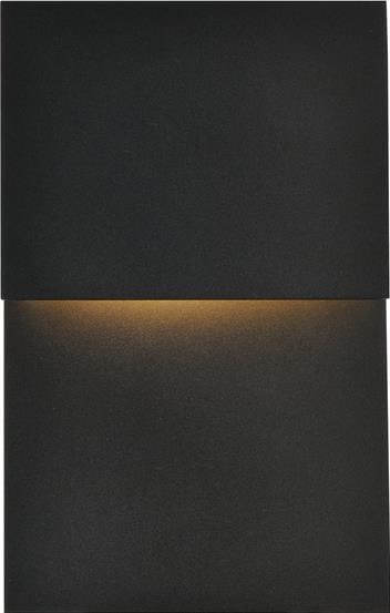 Elegant Lighting Black Iron LED Wall Light for Outdoor Use (1 of 1)