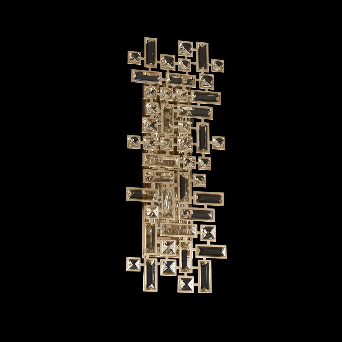 Kalco Art Deco Vermeer Wall Light Bracket 4-Light Firenze Crystal (1 of 1)