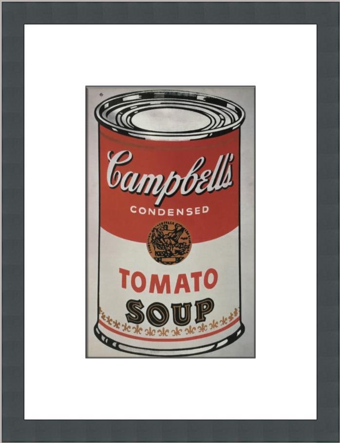 Andy Warhol Soup Can Custom Framed Pop Art Print 1999 (1 of 2)