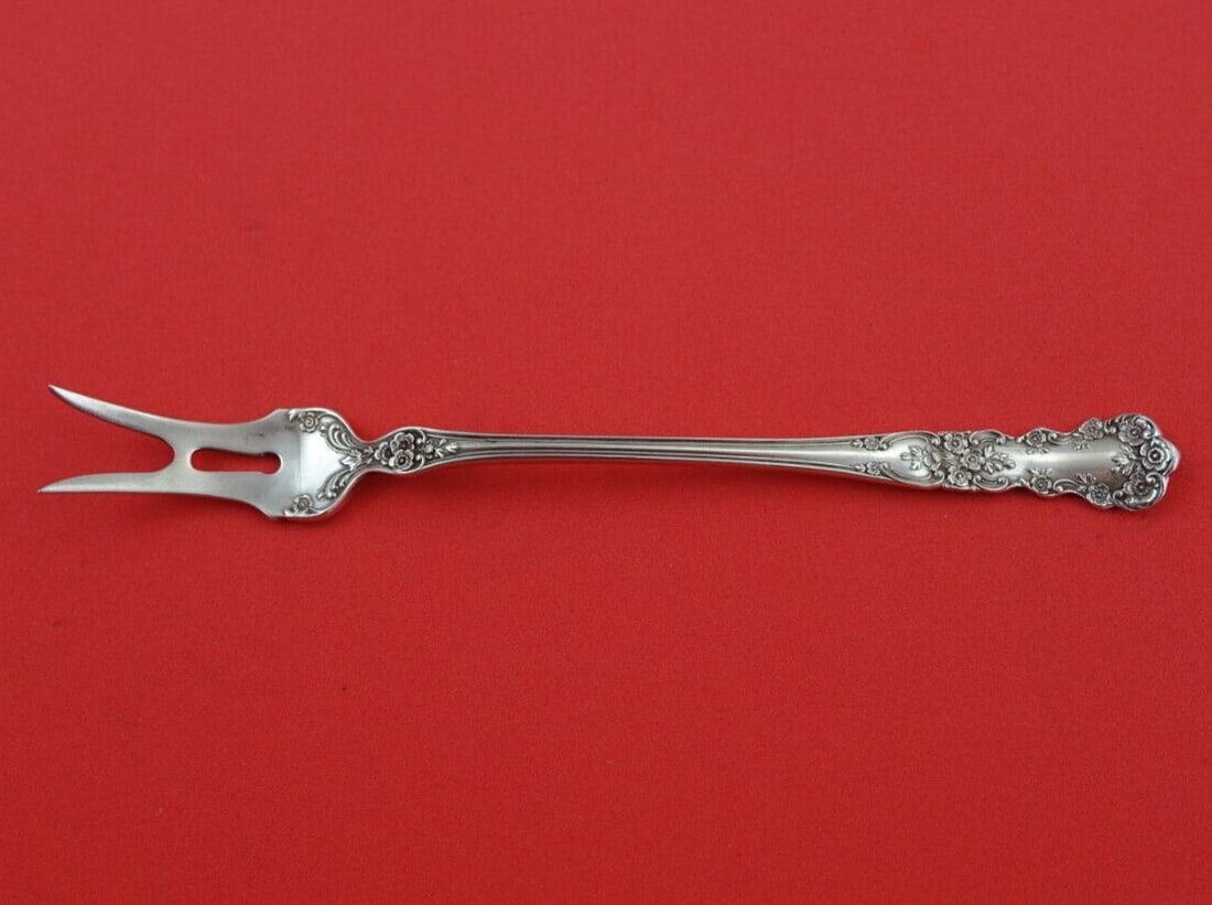 Gorham Buttercup Sterling Silver 2-Tine Butter Pick Floral Design (1 of 3)