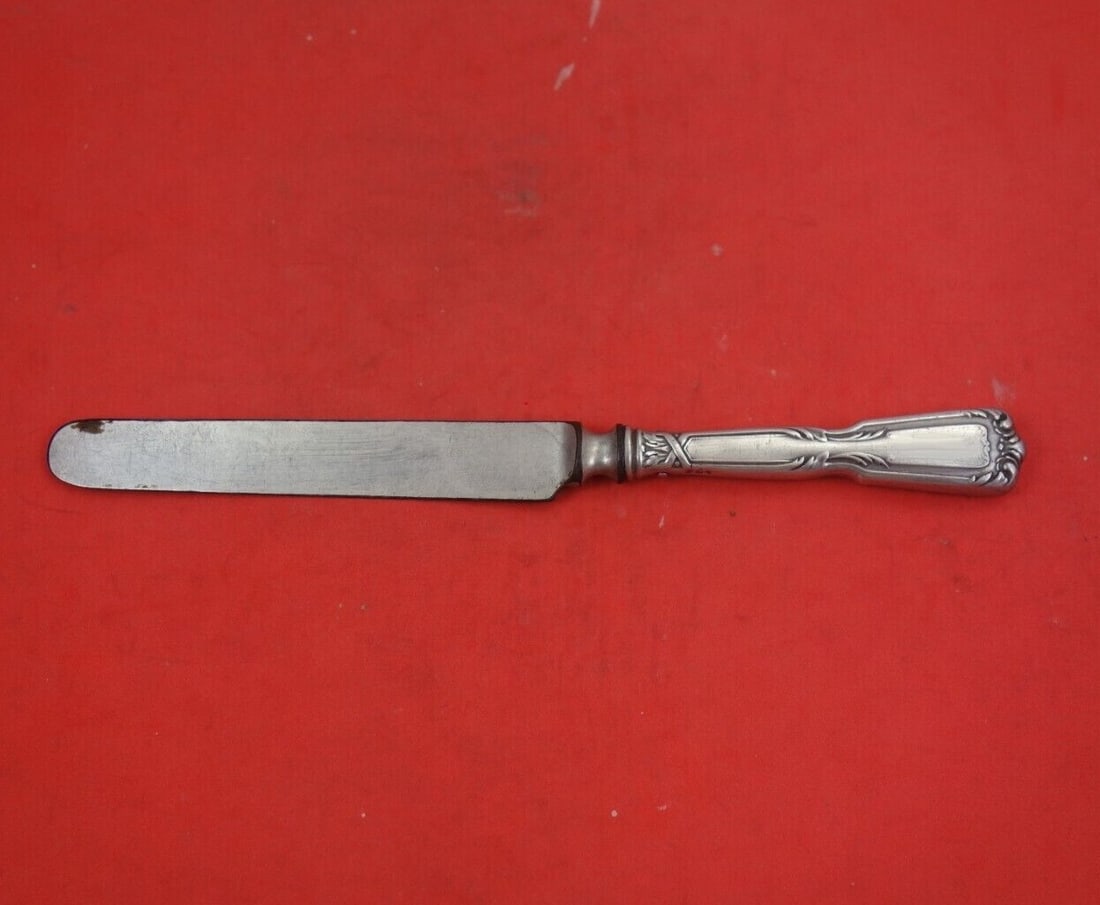 Reed and Barton Chambord Sterling Silver Dessert Knife Blunt 7 1/4 Inch: Reed and Barton Chambord Sterling Silver Dessert Knife Blunt 7 1/4 Inch This exquisite dessert knife from the Chambord pattern by Reed and Barton is crafted from high-quality sterling silver. With a h