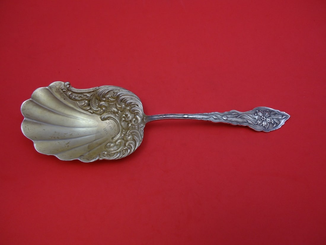 Unger Narcissus Sterling Silver Cracker Scoop 9 Goldwashed (1 of 1)