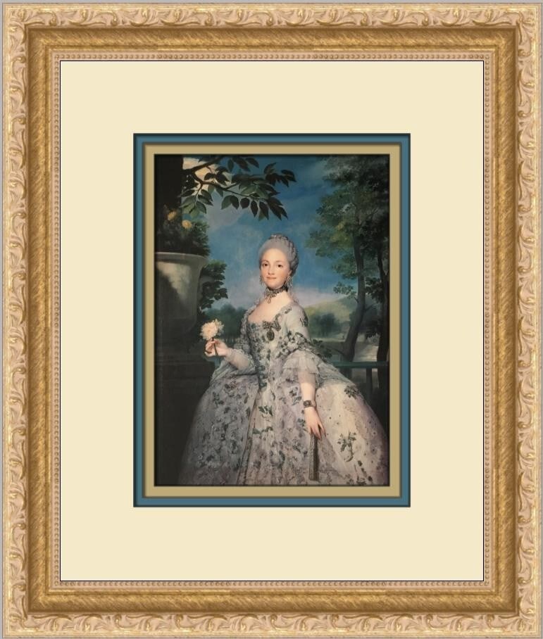 Anton Raffael Mengs Maria Luisa of Parma Custom Framed Print 14 x 11 (1 of 2)