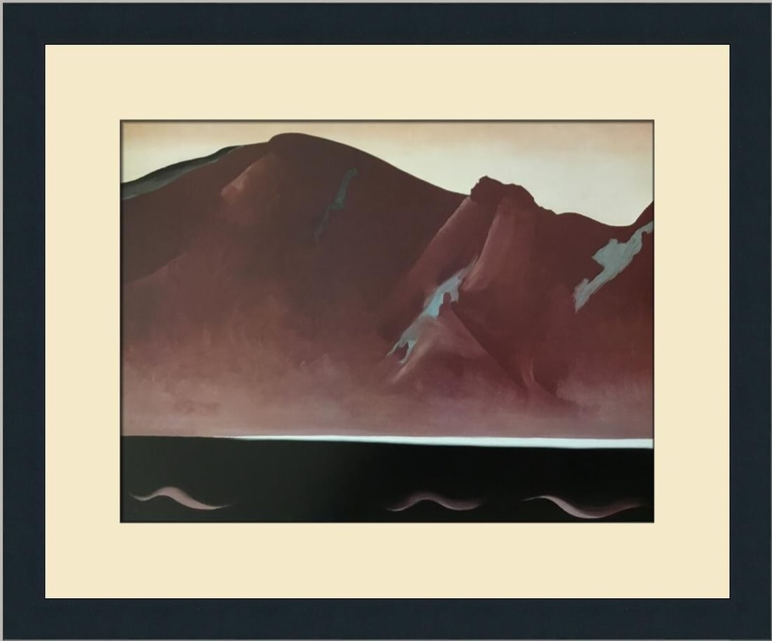 Georgia O'Keeffe Bear Lake in New Mexico Custom Framed Print 1988 (1 of 2)