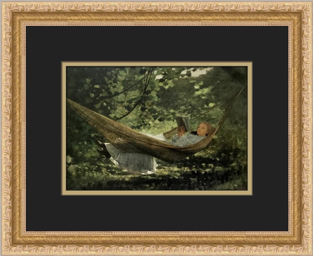 Winslow Homer Sunlight And Shadow Custom Framed Art Print (1 of 2)