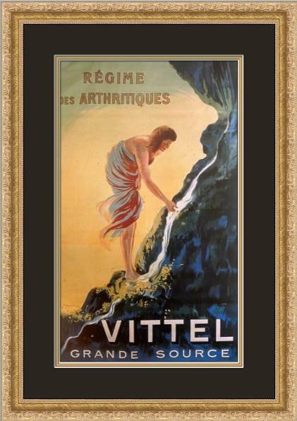 Leonetto Cappiello Vittel Art Deco Advertising Print Custom Framed (1 of 2)