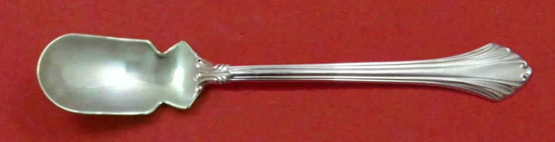 Wallace French Regency Sterling Silver Horseradish Scoop 5 3/4" Custom Made: Wallace French Regency Sterling Silver Horseradish Scoop 5 3/4" Custom Made This exquisite horseradish scoop is a stunning piece from the French Regency pattern by Wallace, crafted from high-quality s