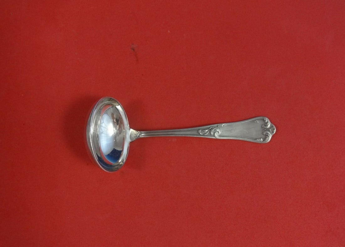 Ricci Bernini Satin Sterling Silver Gravy Ladle 6 3/8in (1 of 1)