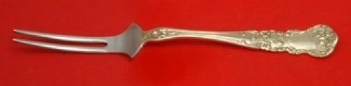 International Sterling Pansy Pattern Custom 7 Inch Spinach Fork (1 of 1)