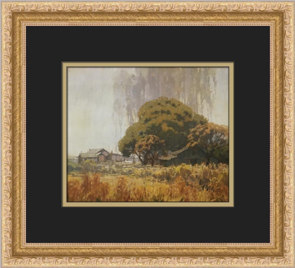 California Mist Custom Framed Print by Sam Harris Impressionism Art (1 of 2)