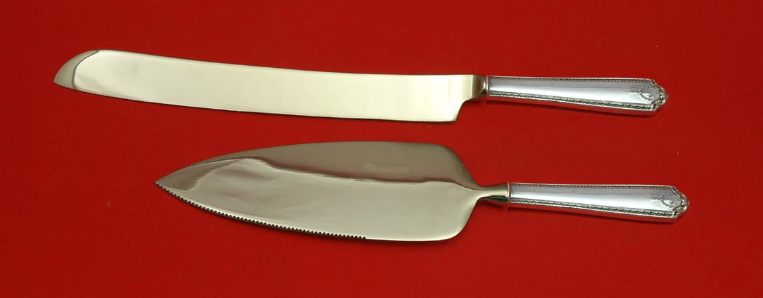 Westmorland Lady Hilton Sterling Silver Wedding Cake Set 2pc Custom (1 of 1)