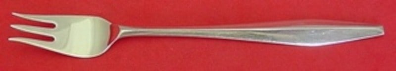 Sterling Silver 3-Tine Cocktail Fork Diamond Pattern by Reed & Barton 5 3/4" (1 of 2)