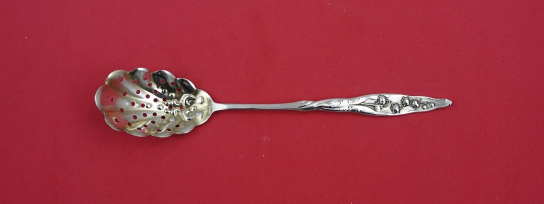 Whiting Sterling Silver Olive Spoon Lily of the Valley 6.5" (1 of 2)