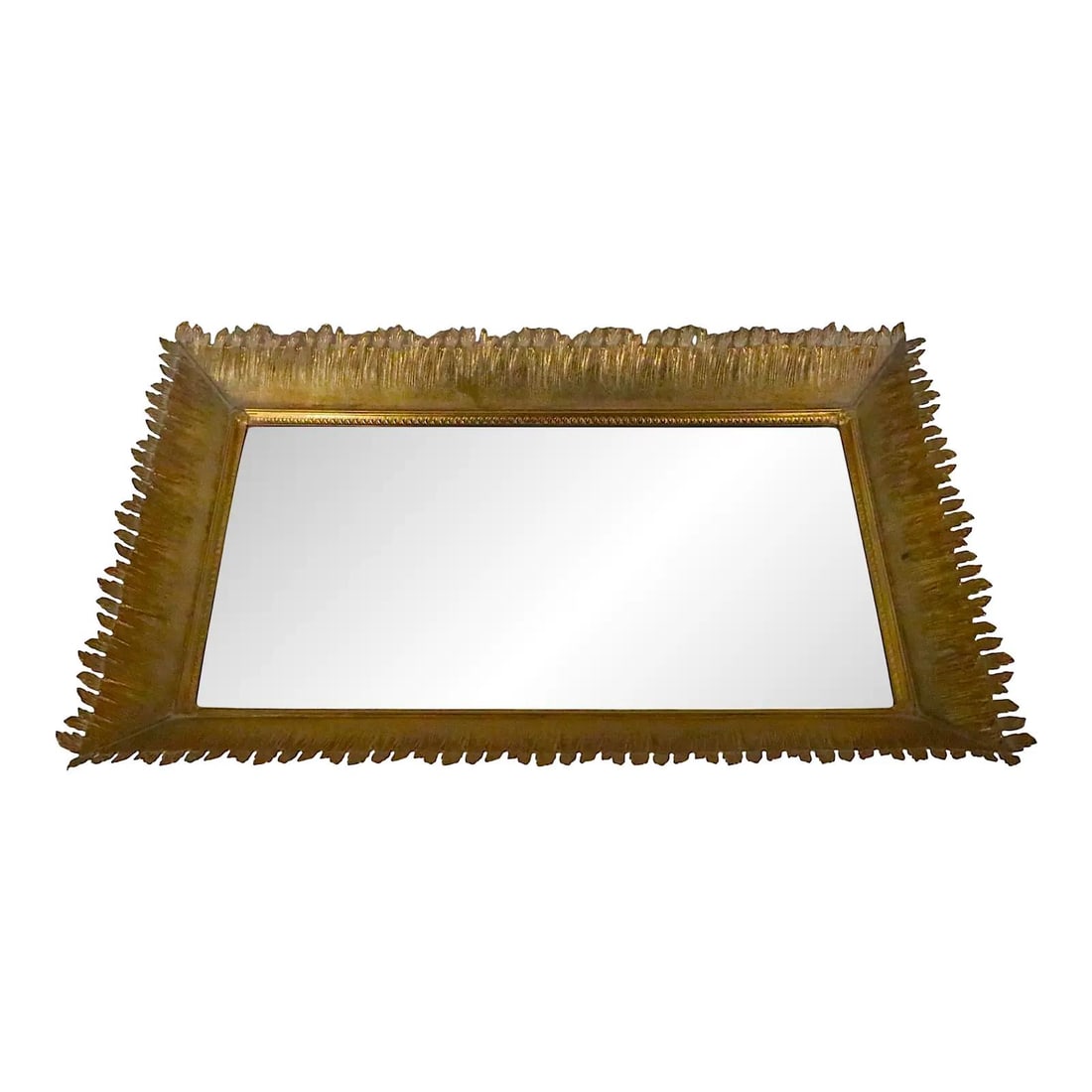 Hollywood Regency Gold Toned Mirrored Tray by Stylebuilt 22 x 13.75 (1 of 10)