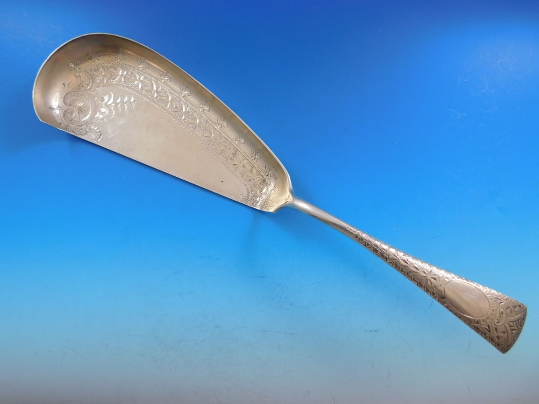 Vintage 12 Inch Sterling Silver Crumber Brite-Cut Blade Serving Piece (1 of 6)