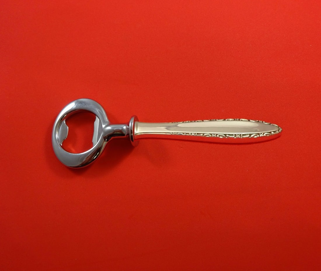 Lunt Lace Point Sterling Silver Custom Bottle Opener 6 Inch (1 of 2)