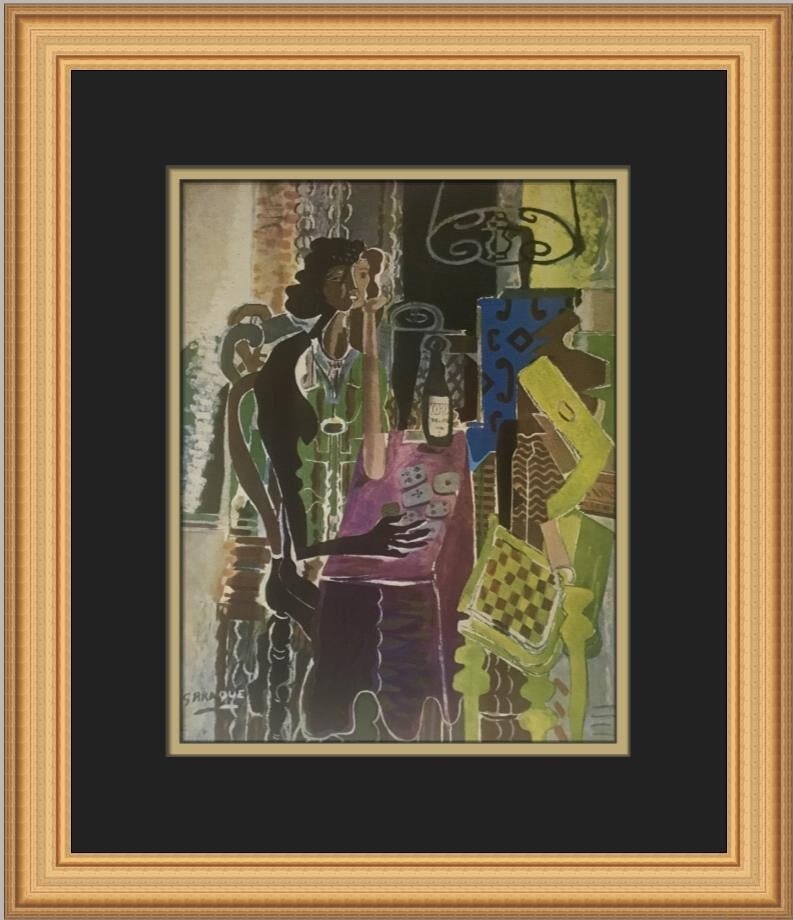 Georges Braque Patience Custom Framed Art Print 1977 Cubism (1 of 2)