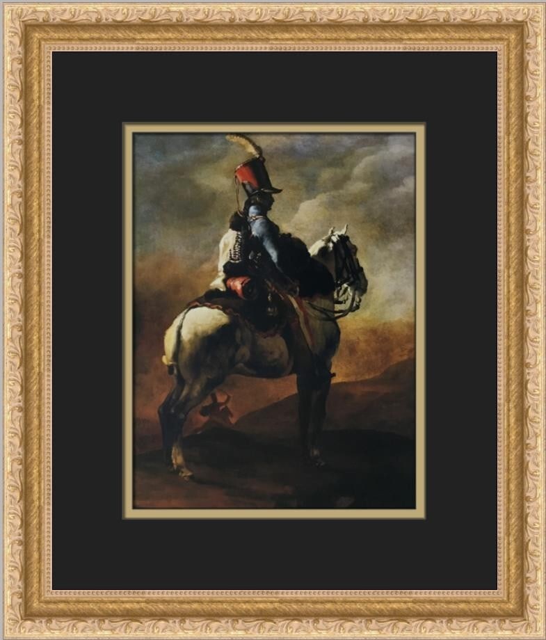 Theodore Gericault Trumpeter of the Hussars Custom Framed Art Print (1 of 2)