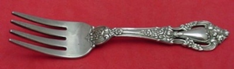 Sterling Silver Baby Fork Eloquence Pattern by Lunt 4.25 Inch (1 of 2)