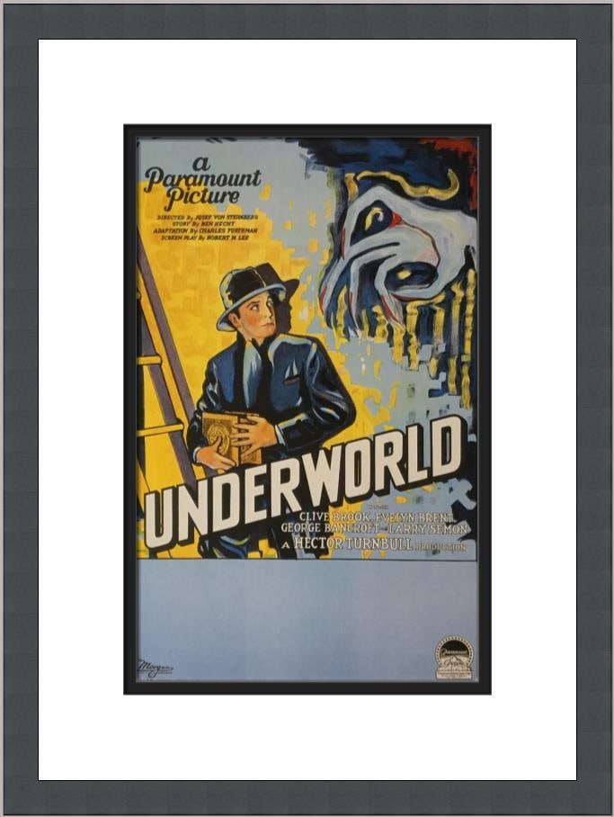 Underworld Movie Poster Custom Framed 11 x 7 Reproduction 1960s (1 of 2)