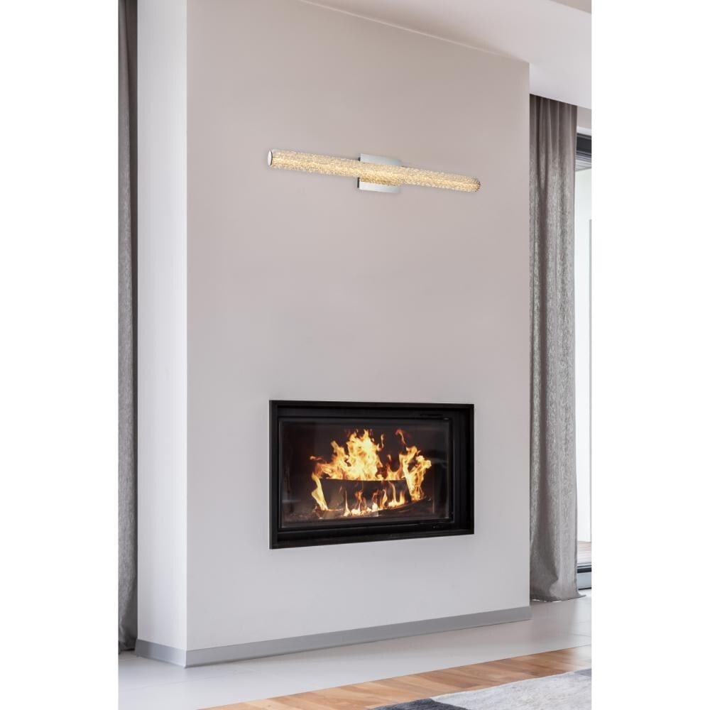 Bowen 36 Inch LED Crystal Chrome Wall Sconce Modern Vanity Light Fixture (1 of 10)